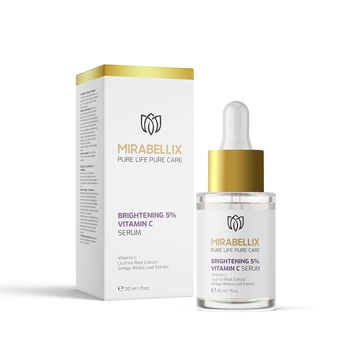 Vitamin C Facial Serum | Daily Antioxidant Support with Niacinamide, Licorice Root & Ginkgo Biloba | Hydrating & Nourishing Formula 30ml-GlimoraGlow