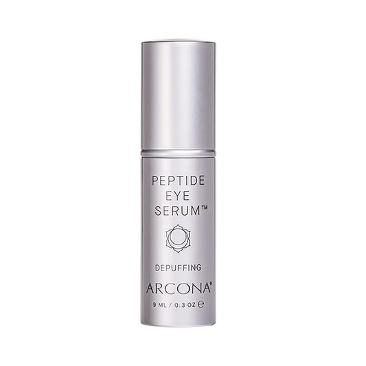ARCONA Peptide Eye Serum - Coffee Extract Reduces Puffiness, Aloe + Lavender Soothe, Peptides Reduce Fine Lines + Wrinkles .3 oz. Made In The USA-GlimoraGlow