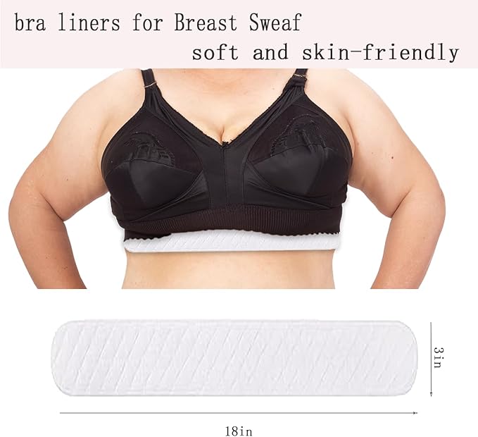 10 Pcs Under-Breast Sweat-Absorbing Cotton Pads Cotton Bra Liners for Sweating, Absorb Sweat Under Breasts-GlimoraGlow