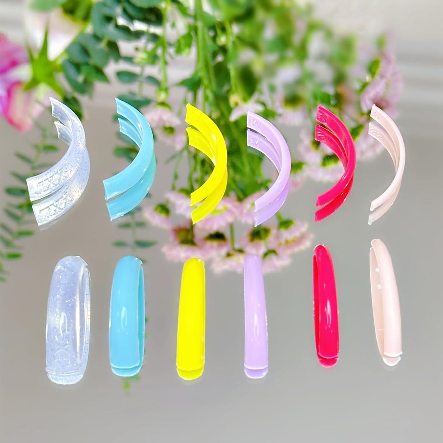 Eyelash Perm Pads Lash Lift Rods Lollipop Eyelash Perm Silicone Pads 6 Sizes Reusable Soft Lash Lift Pads Shield for Different Length Eyelashes Perfect Lifting (colorful)-GlimoraGlow