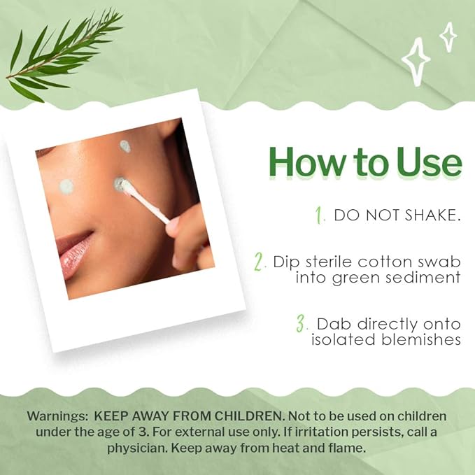 Bye Bye Blemish Tea Tree Drying Lotion, with Tea Tree Oil & Salicylic Acid, Fast-acting Formula, Dries Blemishes, Purifies Skin, 1 fl oz, 1-Pack-GlimoraGlow