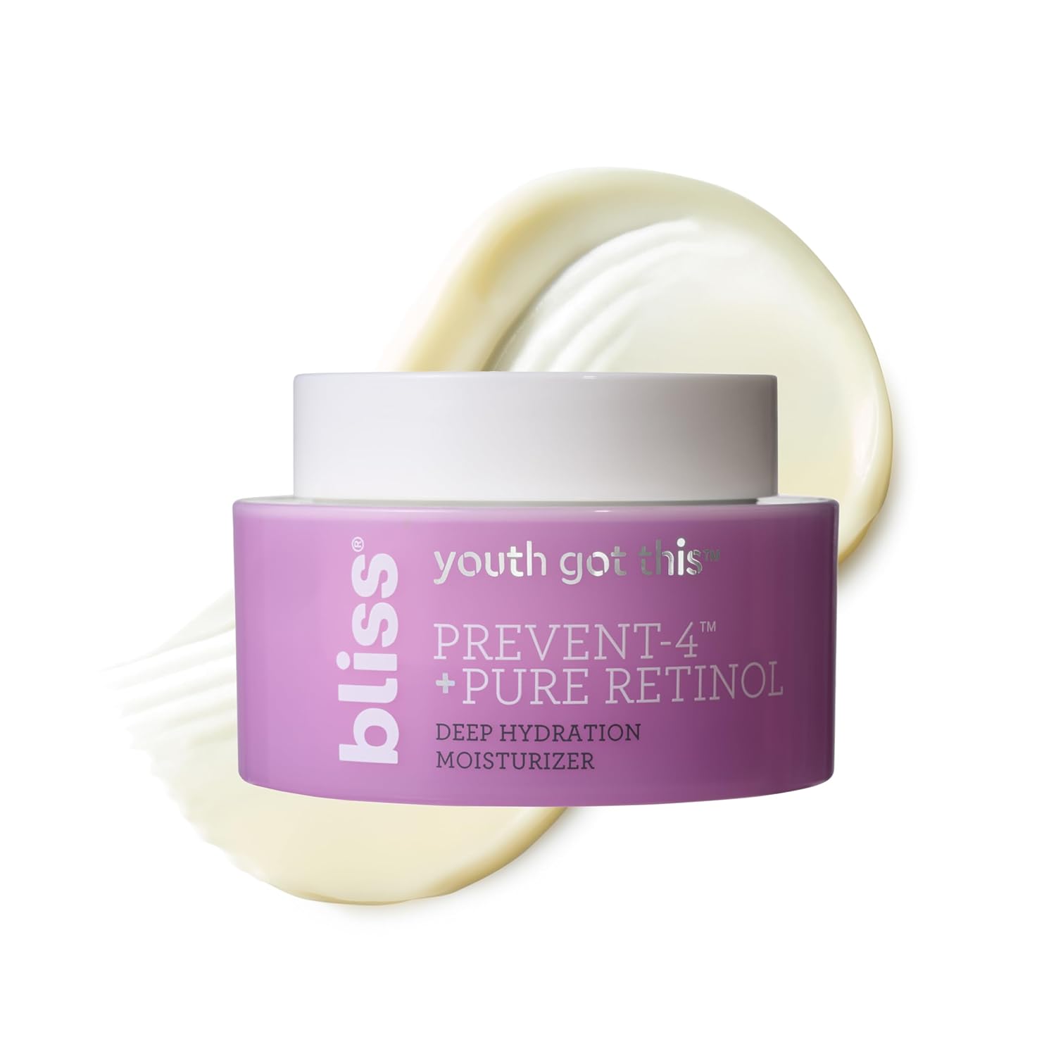 Bliss Youth Got This Retinol Moisturizer | Pure Retinol + PREVENT-4™ Complex for Fine Lines, Texture & Deep Hydration | Clean, Fragrance-Free, Vegan & Cruelty-Free | 50 mL-GlimoraGlow