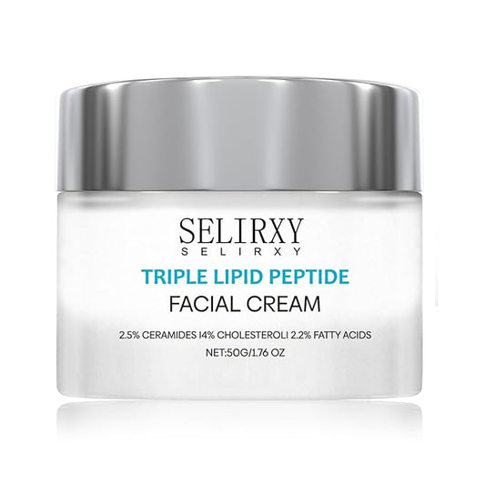 Nodfens Triple Lipid Peptide Cream for Anti-Aging, Restores & Repairs Mature Skin for Radiant, Smooth Complexion - Advanced Strength Recovery Face Moisturizer Cream-GlimoraGlow