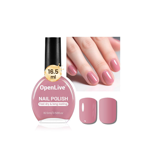 16.5ml Dusty Rose Nail Polish Large Volume Quick Drying Light Pink Nail Polish, Fast Drying and Long Lasting Color Nail Art DIY Home Manicure Gift for Women-GlimoraGlow