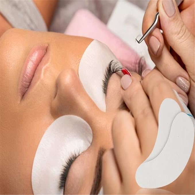 100 Pairs Set，Eye Gel Patches,Under Eye Pads Lint Free Lash Extension Eye Gel Patches for Eyelash Extension Eye (gold)-GlimoraGlow