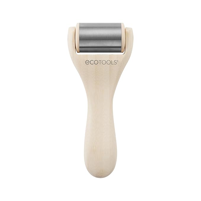 EcoTools Ice Roller, Lifts & Depuffs Skin, Stainless Steal Cooling Roller For Face & Neck, Provides Relaxation While Sculpting, Eco Friendly, Vegan, & Cruelty Free Skincare Tool, 1 Count-GlimoraGlow