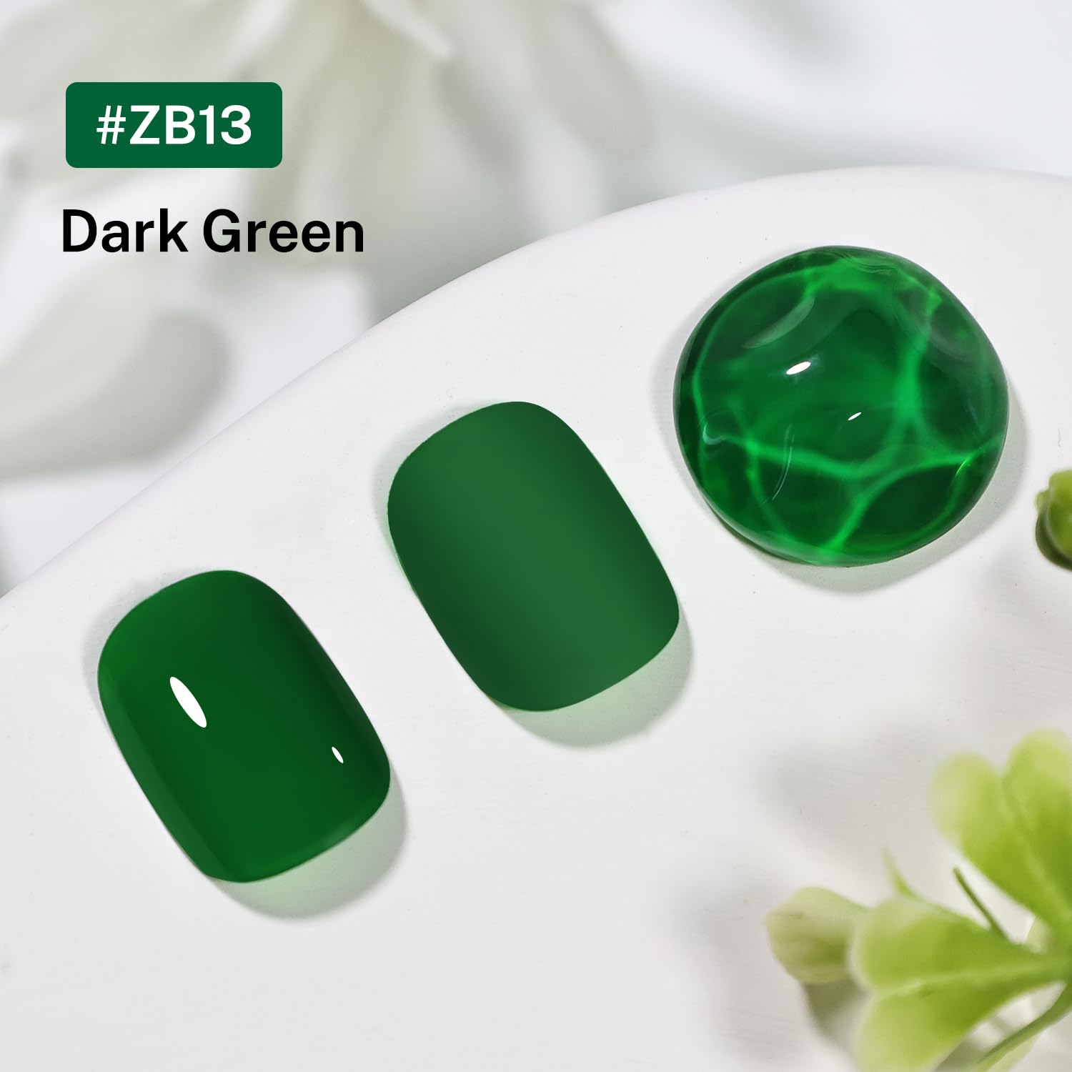 16.5ml Dark Green Nail Polish Large Volume Quick Dry Nail Polish, Long Lasting Shine, Fingernail Toenail Nail Art DIY Home Travel Nail Art Gift-GlimoraGlow
