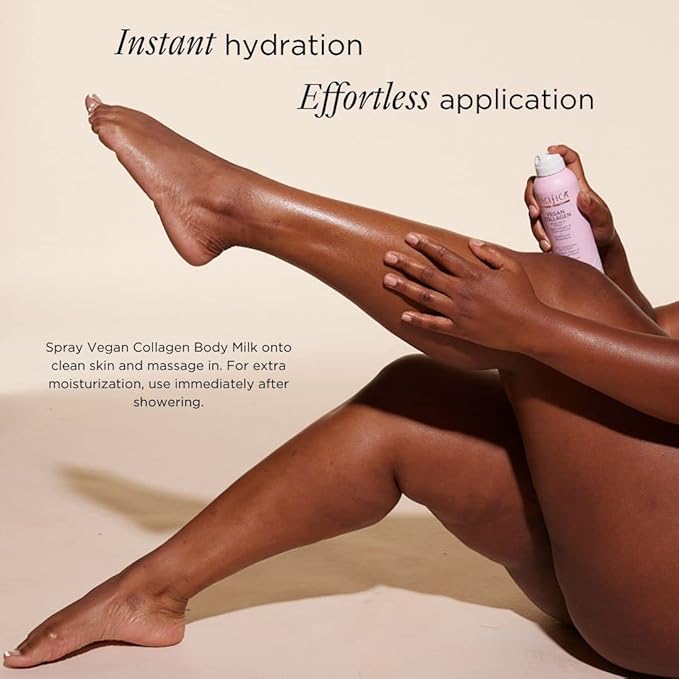 Pacifica Spray Lotion for Body - Vegan Collagen Body Milk Spray – Hydrating Moisturizer Mist Fast-Absorbing Instantly Hydrates & Softens Skin Jasmine & Vanilla Natural Scent Clean Beauty Non-Aerosol-GlimoraGlow