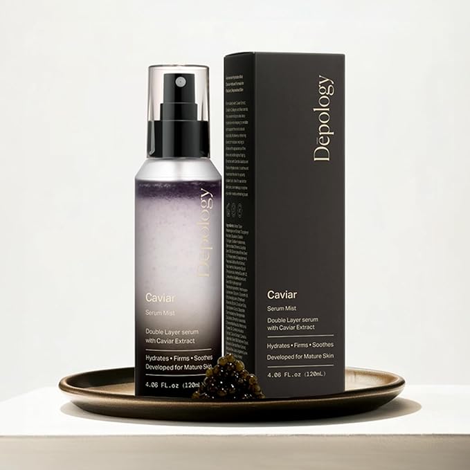 depology Glowing Spray Serum, Hydrating & Firming Facial Mist, Radiance Skin, Smooths Fine Lines and Wrinkles, Face Mist with Hyaluronic Acid & Collagen, Facial Spray for All Skin Types, 4.06 Fl Oz.-GlimoraGlow