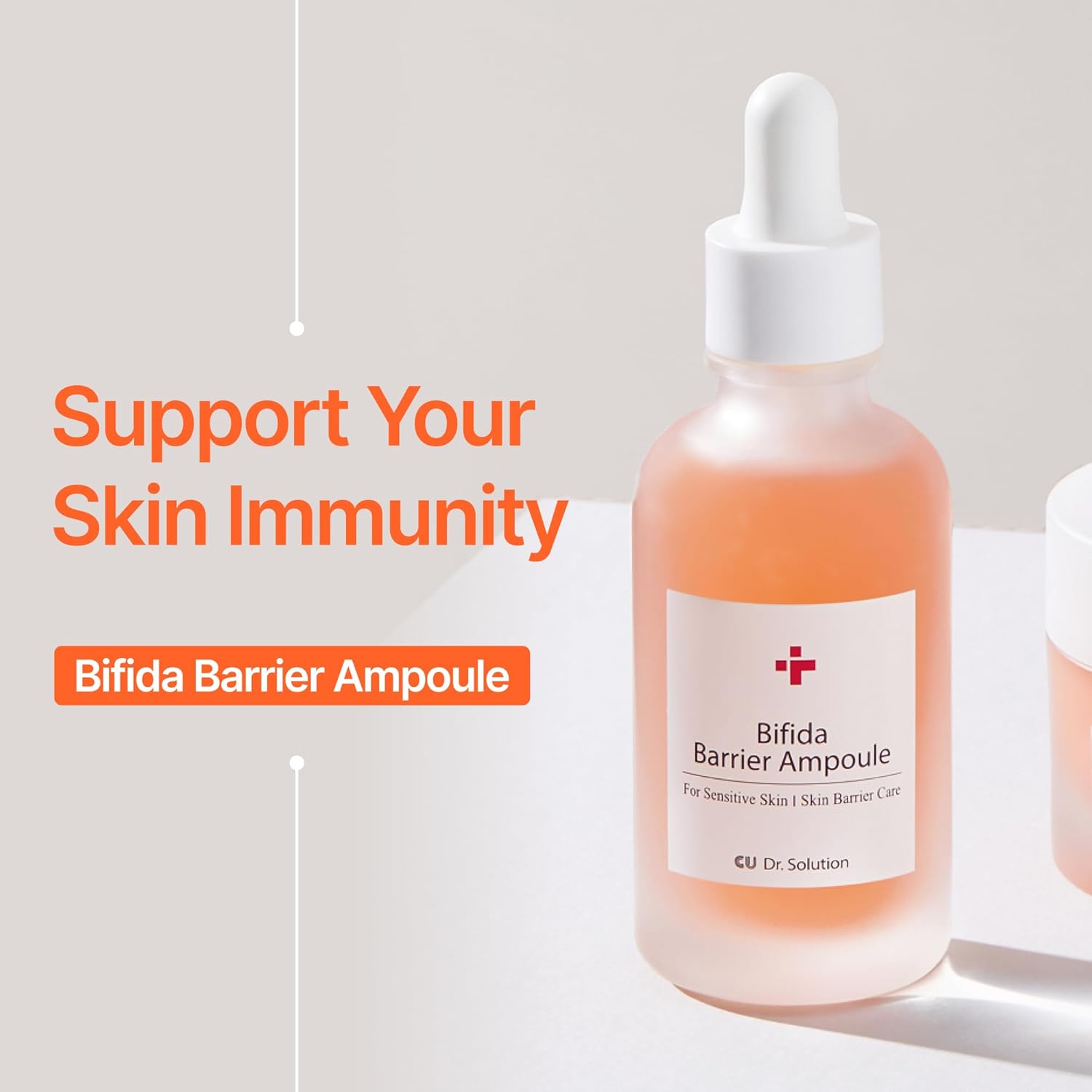 Bifida Barrier Ampoule, CUSKIN, Mild and Moisturizing Korean Skin Care Face Serum Ampoule with Ceramide NP and Hyaluronic Acid for Hydration and Skin Elasticity, 50ml (1.69 Fl. Oz.)-GlimoraGlow