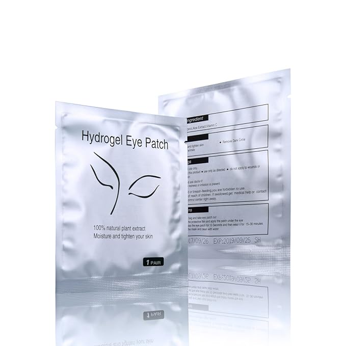 100 Pairs Set,Under Eye Pads,Comfy and Cool Under Eye Patches Gel Pad for Eyelash Extensions Eye Mask Beauty Tool-GlimoraGlow