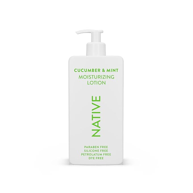 Native Body Lotion Contains Naturally Derived Plant-Based Moisturizers for Women and Men | Restores Dry Skin, Cucumber & Mint, 16.5 fl oz-GlimoraGlow