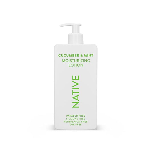 Native Body Lotion Contains Naturally Derived Plant-Based Moisturizers for Women and Men | Restores Dry Skin, Cucumber & Mint, 16.5 fl oz-GlimoraGlow