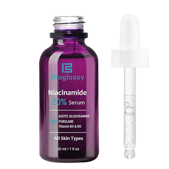 20% Niacinamide Serum for Face,Niacinamide Vitamin B3 B5 Concentrated Serum,Moisturizer,Pore Minimizer,Anti-aging Discoloration Correcting Treatment-GlimoraGlow