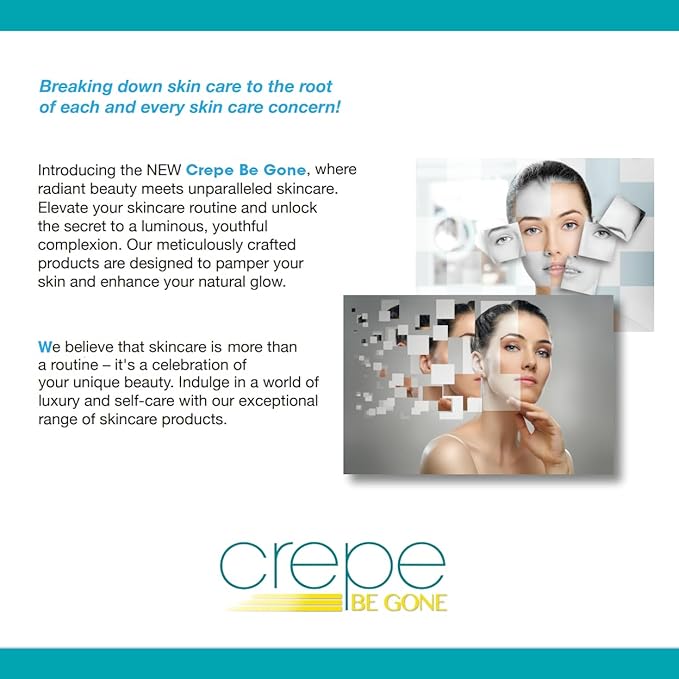 Crepe Be Gone Body Souffle Classic - Large 12 ounce - Ultra Hydrating Crepe Skin Firming Cream for Neck,Chest, Arms & Legs-GlimoraGlow