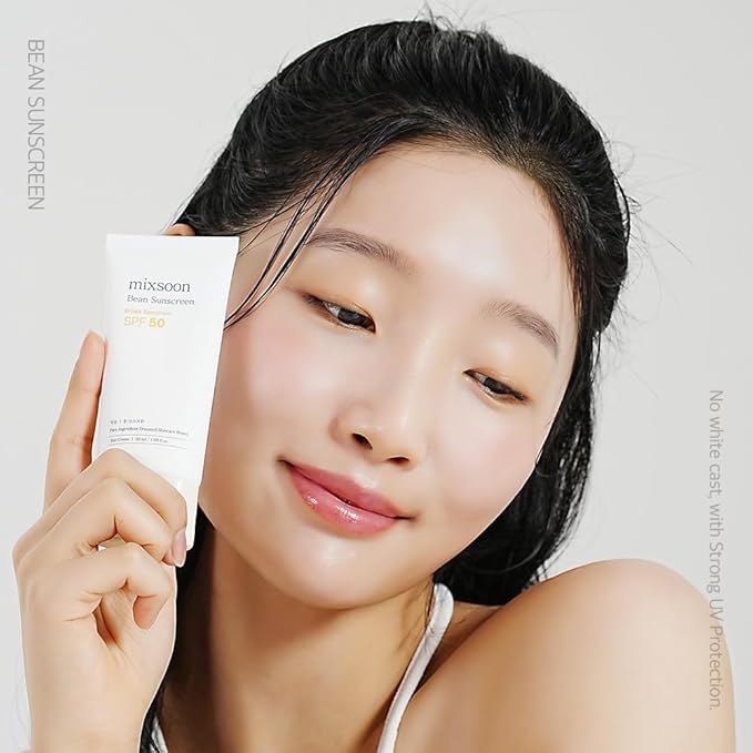 mixsoon Bean Sunscreen 1.69 Fl. Oz. / 50ml SPF 50 Airy Texture Type Lightweight No White Cast For Face Korean Glass Skin Care-GlimoraGlow