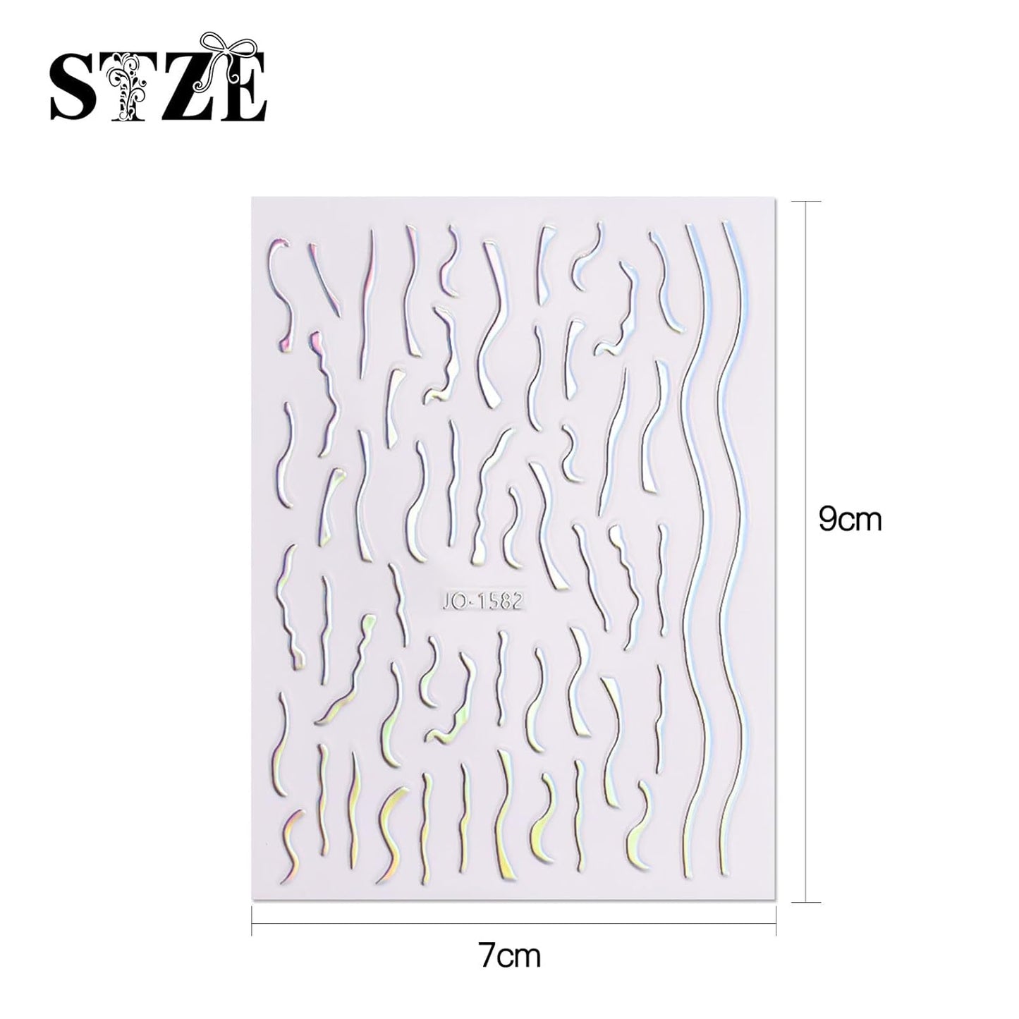 JMEOWIO 12 Sheets Aurora Nail Art Stickers Decals Self-Adhesive Pegatinas Uñas Glitter Holographic Nail Supplies Nail Art Design Decoration Accessories-GlimoraGlow