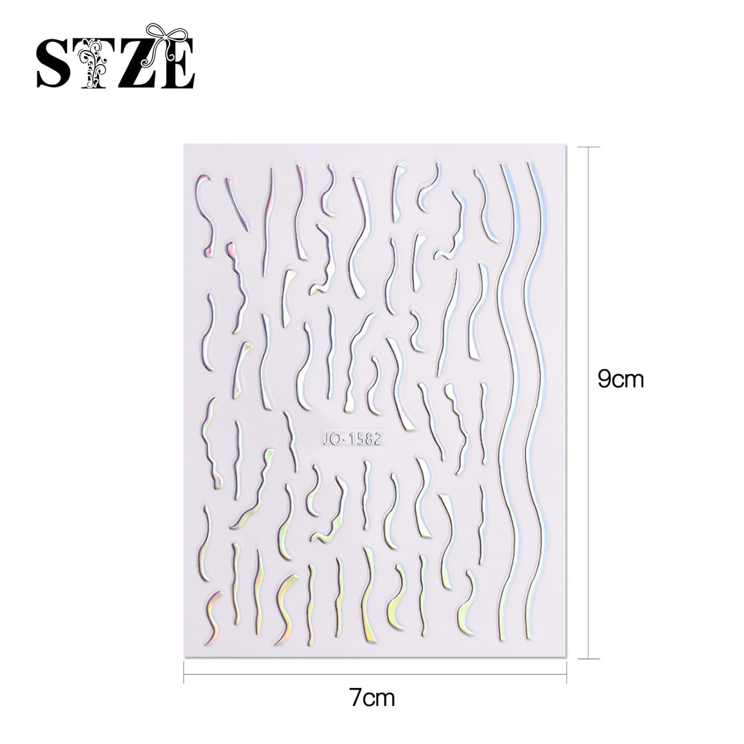 JMEOWIO 12 Sheets Aurora Nail Art Stickers Decals Self-Adhesive Pegatinas Uñas Glitter Holographic Nail Supplies Nail Art Design Decoration Accessories-GlimoraGlow