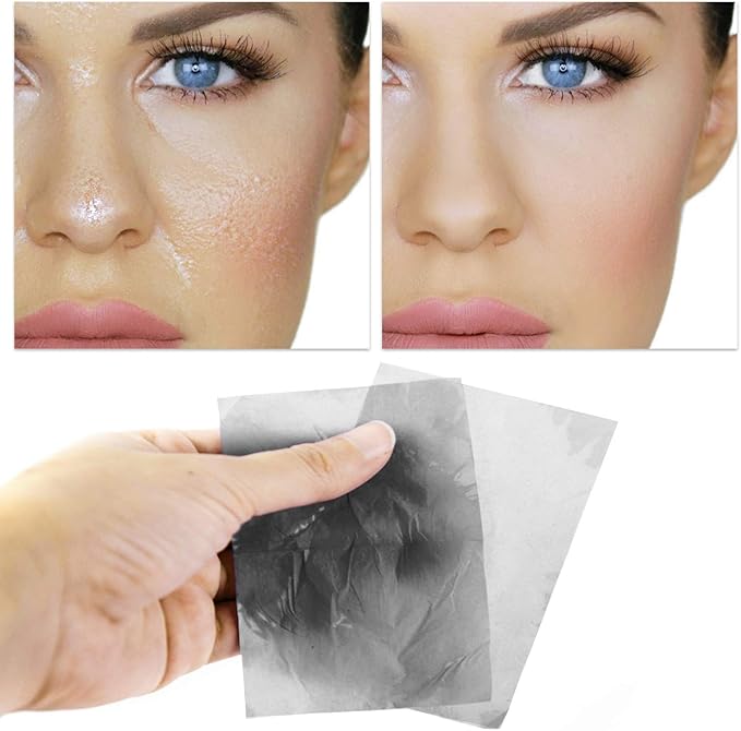 Oil Blotting Sheets for Face Natural Bamboo Charcoal Blotting Paper for Oily Skin Oil Absorbing Tissues Beauty Blotters Remove Excess Shine Organic Blot Papers For Make UpFacial & Skin Care 3 Pack-GlimoraGlow
