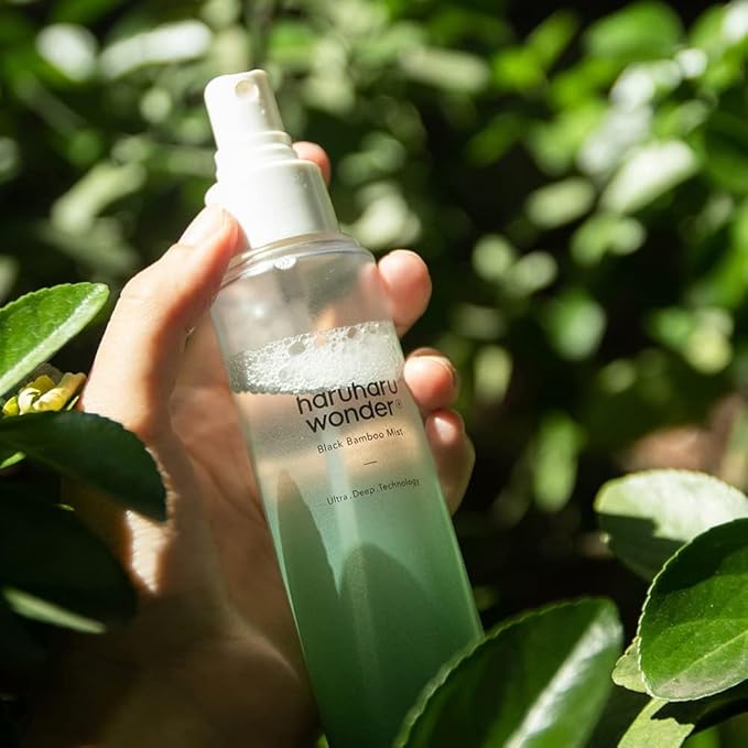 HARUHARU wonder Black Bamboo Mist, 5.07 fl.oz. Hydrating and Firming skin, Panax ginseng for clean and smooth skin surface, Korean Skincare, Vegan, Cruelty Free-GlimoraGlow