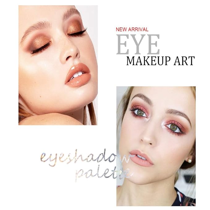 120 Nude Eyeshadow Palette, Beauty Makeup Palette Multicolor Combinable Highly Pigmented Warm Color Cosmetic Sweatproof Matte Pearl Shimmer Makeup Shadow Palette Professional for Women #4-GlimoraGlow