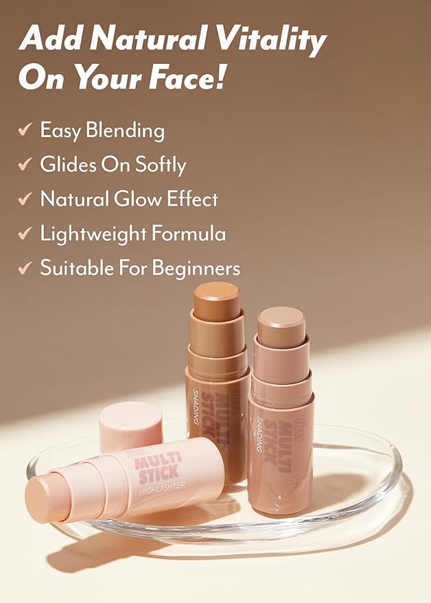 I'm Meme Highlighter Stick for Face - I'm Multi-stick | Daily Use, Buildable, Portable, Easy Blending Matte Finish, 001 Champagne Gold, 0.25 Oz-GlimoraGlow