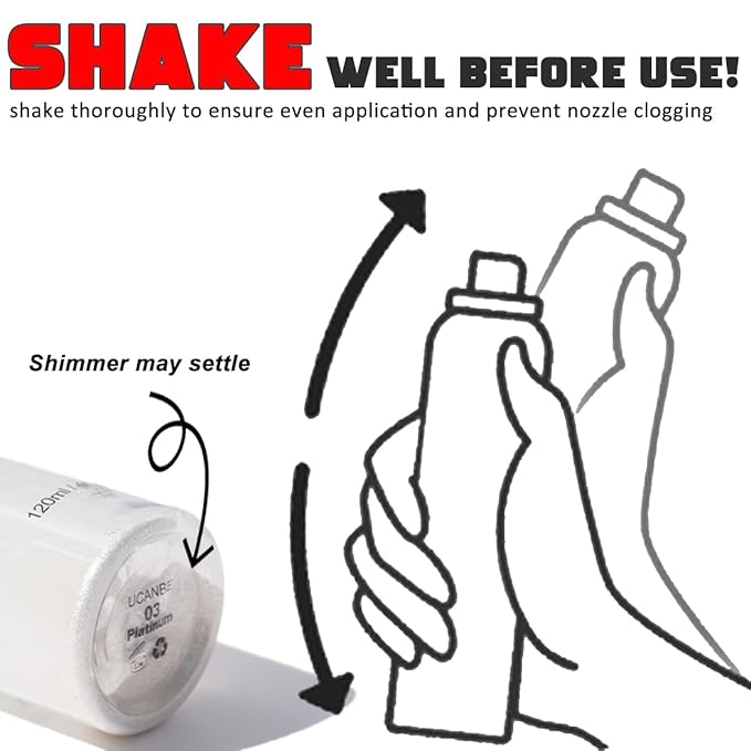 UCANBE Shimmer Dewy Setting Spray – Glowing + Makeup Setting Spray 2 in 1 Lightweight Formula for a Radiant Glow,Long-Lasting Face Mist for Face Body, 4 Fl Oz #Champagne-GlimoraGlow