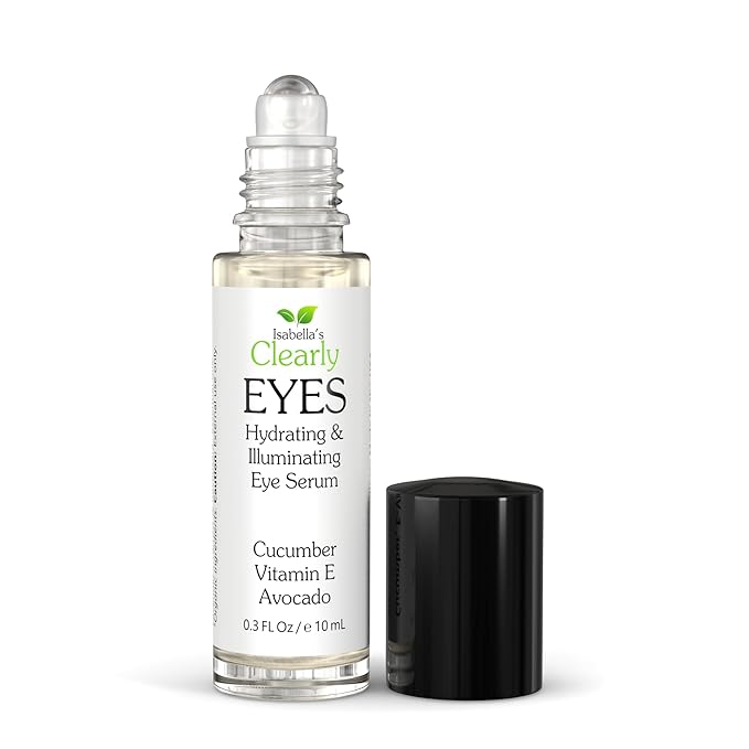 EYES, Natural Anti Aging Eye Serum | Hydrating and Firming Instant Treatment for Tired Puffy Eyes, Dark Circles, Swollen Eyelid, Eye Bags with Cucumber and Avocado | Made in USA-GlimoraGlow