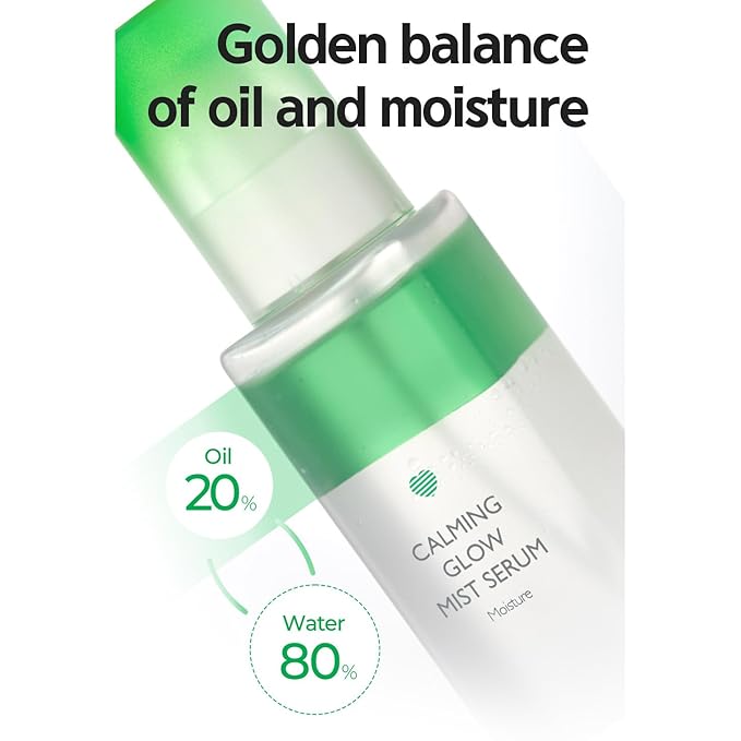 Glow Mist Serum – Hydrating & Soothing Face Mist Artemisia, Centella Asiatica, Evening Primrose, Korean Skin Care, Made in Korea, for Sensitive Skin (Calming, 3.38 oz)-GlimoraGlow