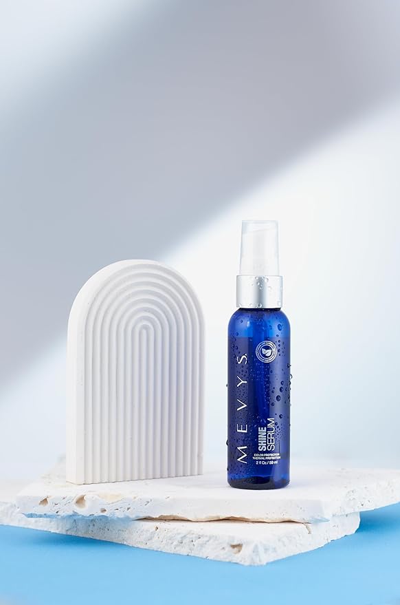Shine Serum 2 Oz. (Color Protection - Thermal Protection), Hair Serum for Split Ends and Healthy Hair, Hair Style and Frizz Control, Hair Protector for Heating Tools, Seal Color and Color Care-GlimoraGlow