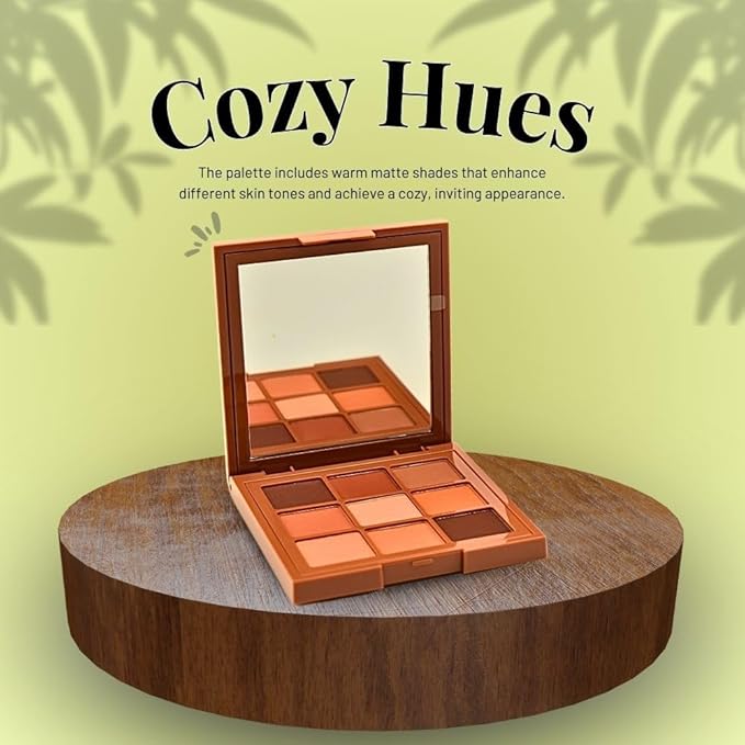 HUDA BEAUTY Matte Obsessions Eyeshadow Palette Warm Matte Obsessions-GlimoraGlow