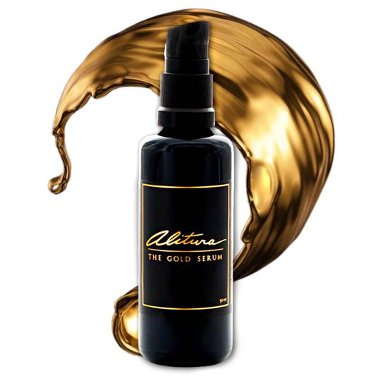 Alitura Anti-Aging Peptide & Collagen Gold Serum for Face – with Vitamin A, CoQ10 & Astaxanthin – Korean-Inspired Hydrating Serum for Wrinkles, Radiance & Firmness – 100ml-GlimoraGlow