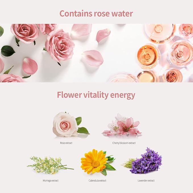 JMsolution Glow Luminous Flower Firming Mask | Rosewater & 4 Flower Extracts for Hydration, Firming & Radiance | 10 Sheets | Korean Skincare Sheet Mask for All Skin Types-GlimoraGlow
