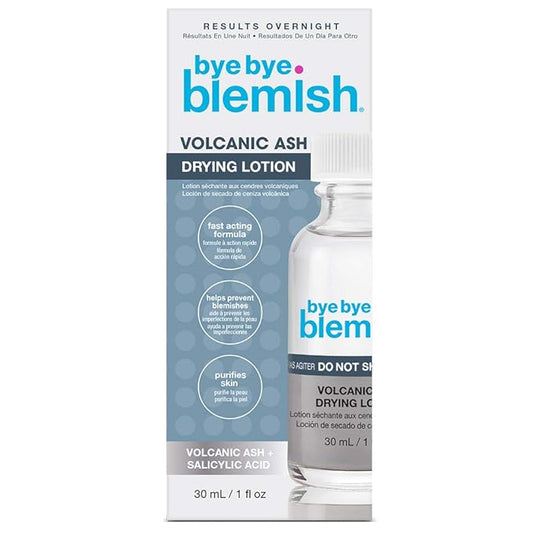 Bye Bye Blemish Drying Lotion Volcanic Ash | Acne Drying Solution To Assist With Blemish Prevention | 1 Fl. Oz.-GlimoraGlow