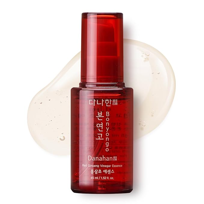 Bonyongo Red Ginseng Vinegar Essence– Revitalizing & Intensive Nourishing for All Skin Types - Hydrated and Glowing Skin with Fermented Red Ginseng - Korean Skincare, 1.5 fl.oz.-GlimoraGlow