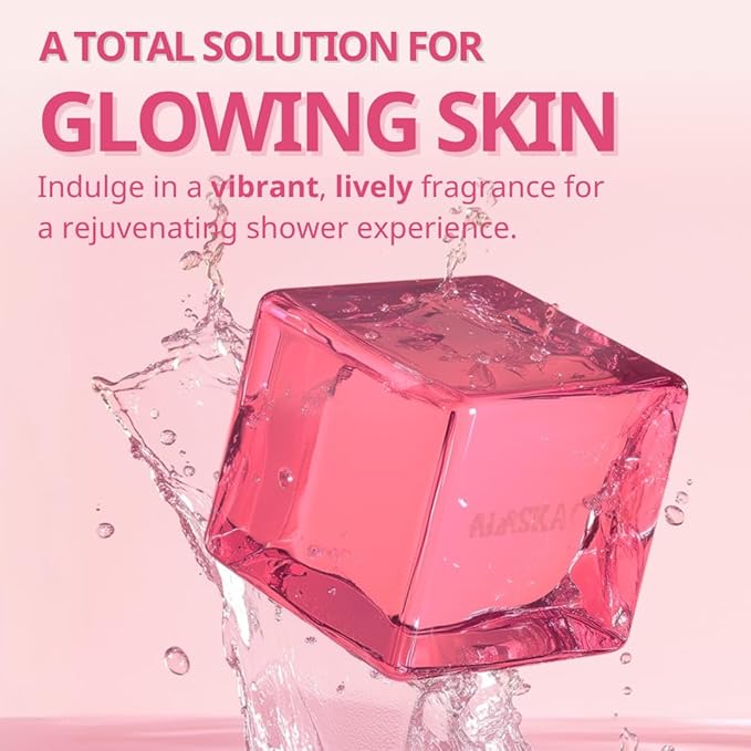 Rose Glow Perfumed Shower Bar Body Wash Dark Spot Removal 4.93 oz (Pack of 3) | Soft Smooth Skin Moisturizes Perfect for Women Gift Beauty Bundle Value Set (Rose Floral)-GlimoraGlow