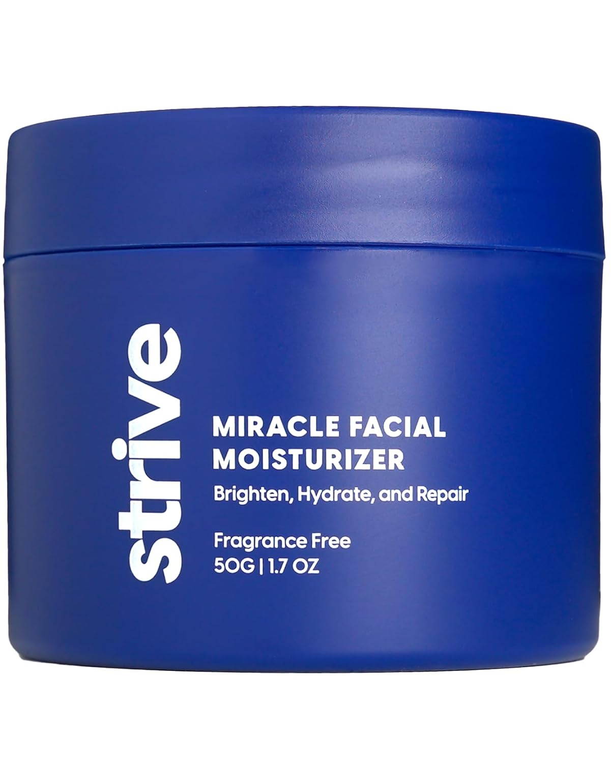 Strive Mens Face Moisturizer, Dark Circle Brightening, Anti Aging Mens Face Lotion with 4% Niacinamide+, Hyaluronic Acid & Ceramides, Hydrating Fragrance Free Skin Care Face Cream - 1.7 fl oz.-GlimoraGlow