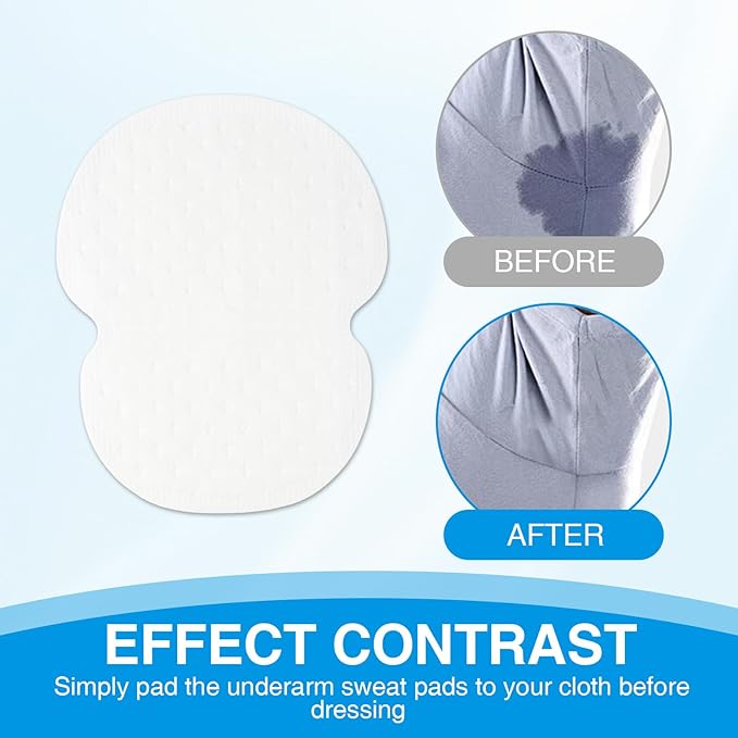 200PCS Underarm Sweat Pads for Women Men, Disposable Ultra-Absorbent Invisible Arm Pit Sweat Guards-GlimoraGlow