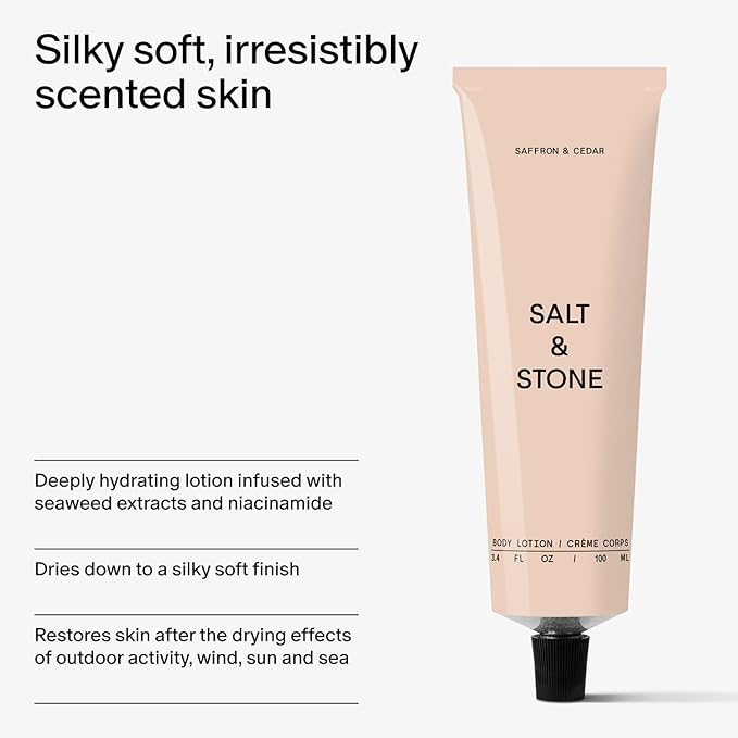 Salt & Stone Body Lotion for Women & Men | Hydrates, Nourishes & Softens Skin | Restores Dry Skin | Fast-Absorbing | Cruelty-Free & Vegan-GlimoraGlow