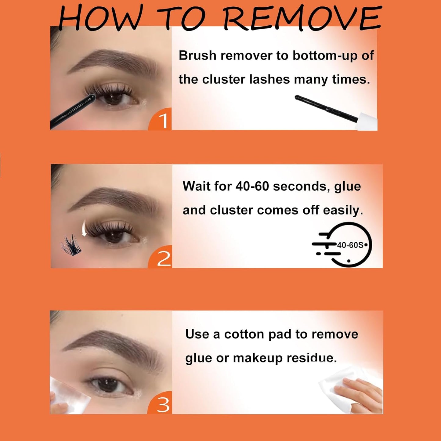 Lash Extension Kit Eyelash Clusters with Lash Bond and Seal Waterproof Lash Glue Remover Tweezers Brush Lash Clusters Kit Cluster Eyelash Extensions Kit (Set 20D-0.07D-Mix8-16)-GlimoraGlow