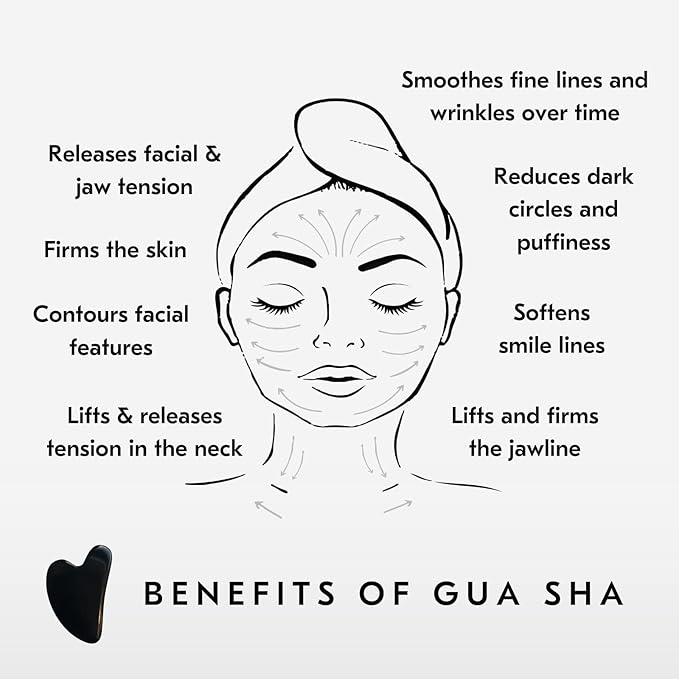 Mount Lai Obsidian Gua Sha Facial Tool – The Stone of Transformation – 100% Genuine Black Obsidian Stone Face Sculpting Tool for Lymphatic Drainage, Puffiness Reduction & Jaw Tension Relief-GlimoraGlow