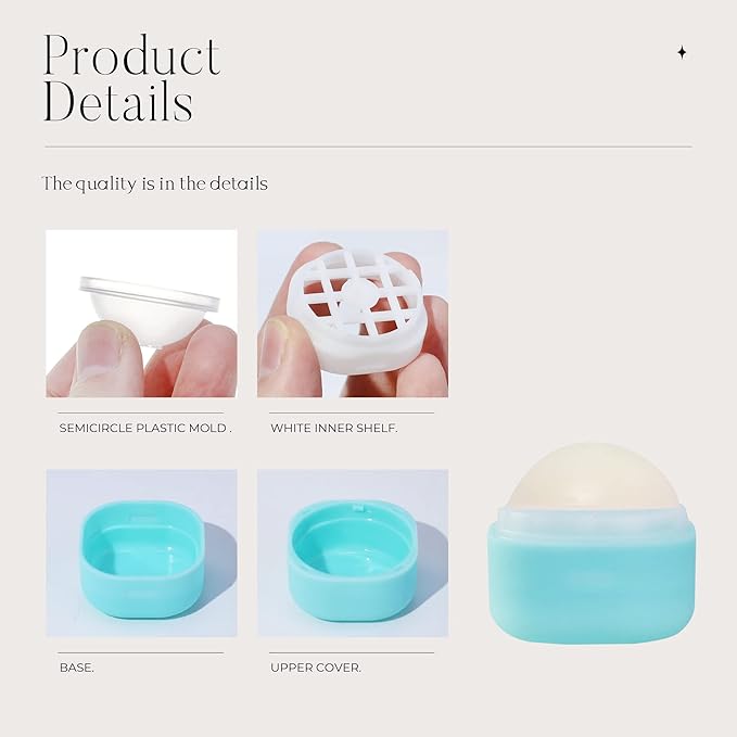 0.25 oz（7g） Empty Lip Balm Square Containers Tubes Lipstick 12 Pieces for Make Natural Lip Balm Lip Care - DIY & BPA FREE (Blue)-GlimoraGlow