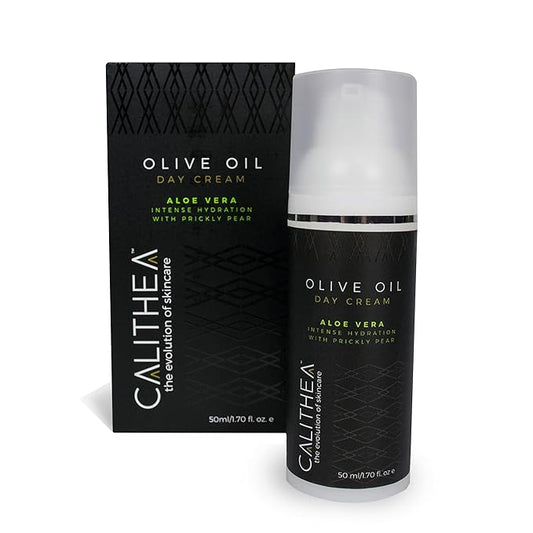Calithea Day Cream Facial Moisturizer for Healthy, Glowing, Balanced Skin with Aloe Vera, Prickly Pear, Olive Oil-GlimoraGlow