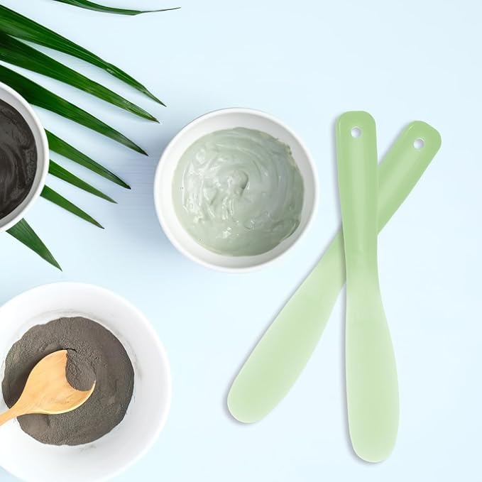 10pcs Tool Stick Makeup Spatulas Makeup Scoop Cosmetic Scoop Sampling Spatula Cosmetics Mixing Spatulas Cosmetic Applicator Spoon Large Mixing Spoon-GlimoraGlow