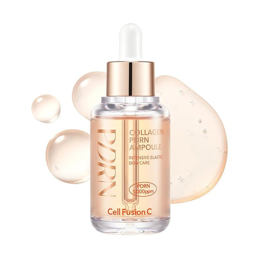 Cell Fusion C Collagen PDRN Ampoule, Salmon DNA PDRN Face Serum for Glow, Collagen, Niacinamide, Hydrating & Firming, Uneven Skin Tone, 1.18 fl.oz. / 35ml-GlimoraGlow