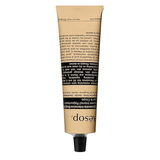 Aesop Rejuvenate Intensive Travel Body Balm | Deeply Nourish Very Dry Skin with Shea Butter and Coconut Oil | 3.4oz / 100 mL-GlimoraGlow