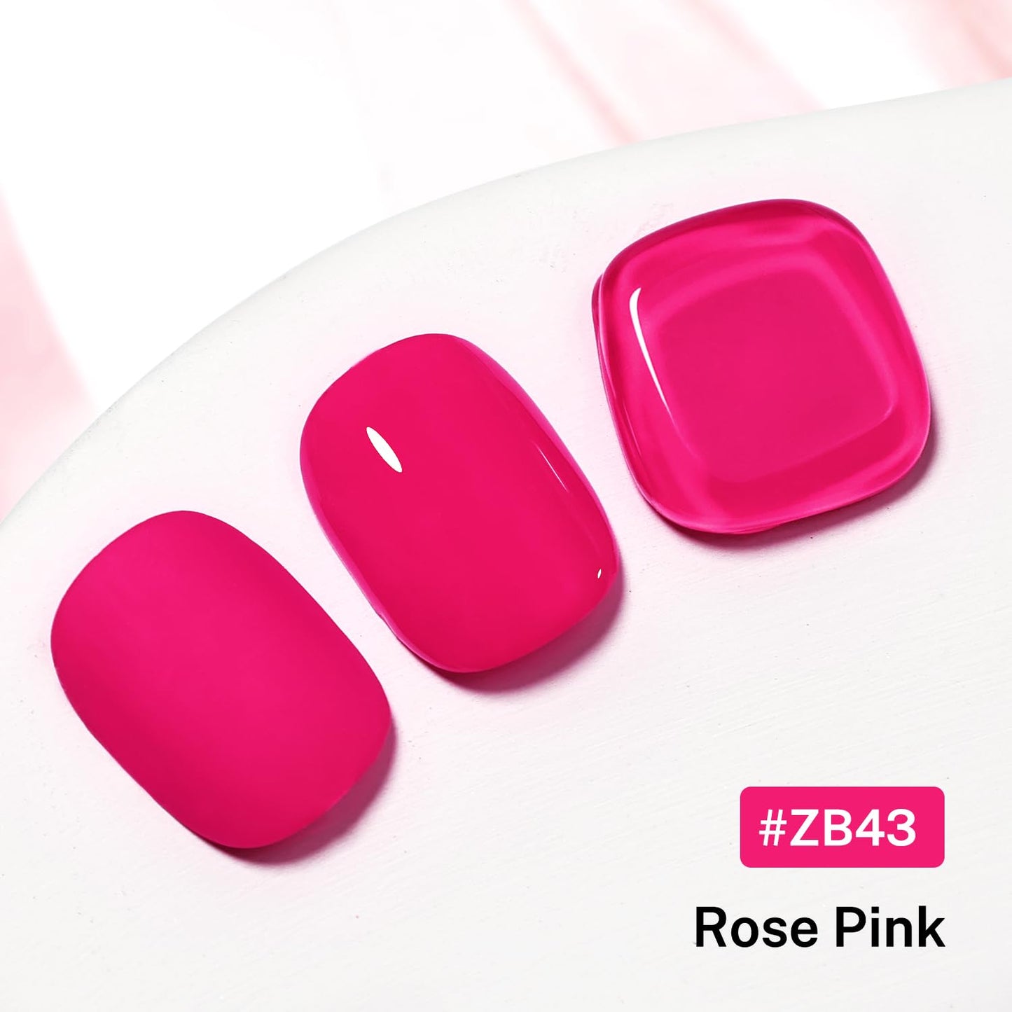 16.5ml Rose Pink Nail Polish Large Volume Quick Dry Nail Polish, Long Lasting Shine, Fingernail Toenail Nail Art DIY Home Travel Nail Art Gift-GlimoraGlow
