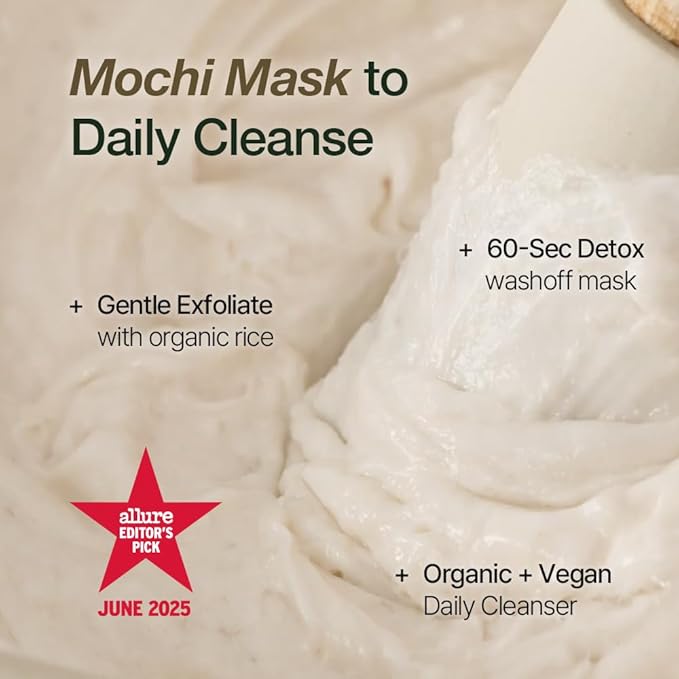 NDP Rice Mochi Deep Face Wash – Triple-Rice Airy Micro-Exfoliating Foam for Sensitive Skin, Phyto Mucin Hydration Shield, pH 5.5 Barrier-Safe Vegan Korean Skincare Cleanser, 4.05 fl oz (120 ml)-GlimoraGlow