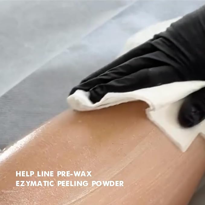 Italwax Help Line Enzymatic Peeling Powder 3.17 oz (90g) – Gentle Facial Exfoliant with Papain and Bromelain – Pre-Waxing Skincare – for Professional and Home Use-GlimoraGlow