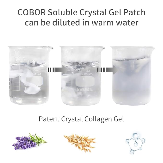 Hydro Collagen Eye Mask Crystal Eye Patches Anti-Aging Under eye Pads Natural Eye Treatment for Wrinkles Dark Circles Bags Moisturize Puff Eye Spa-16 Pairs-GlimoraGlow